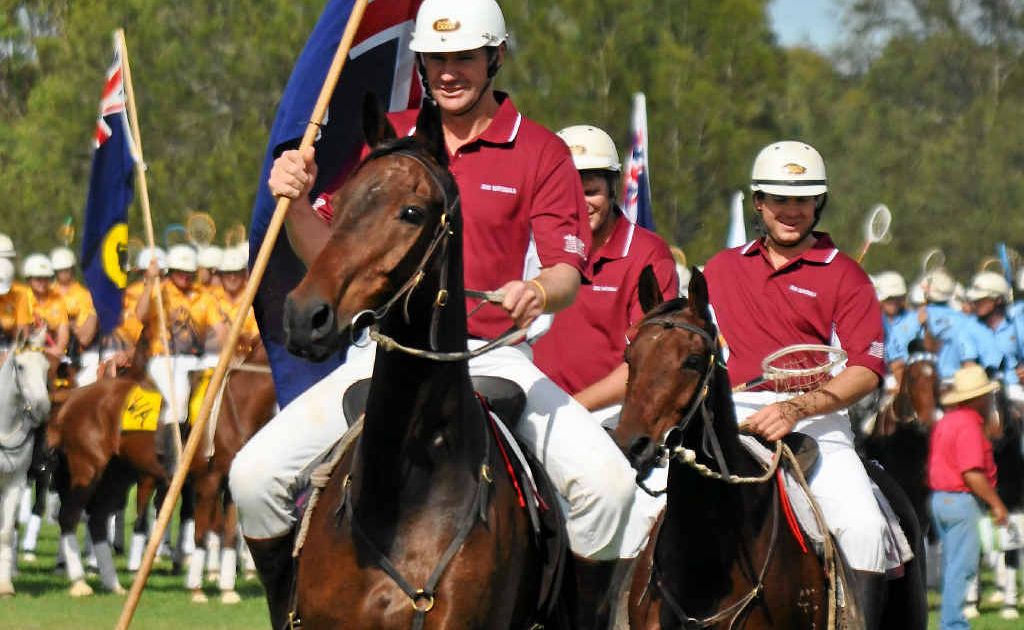 Cameron Shepherd, riding for the Queensland men’s side, led the states through the grand parade yesterday morning. Cameron Shepherd, riding for the Queensland men’s side, led the states through the grand parade yesterday morning.
